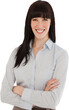© vectorfusionart - Smiling business woman with her arms folded