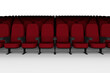 Digital image of movie theater seats