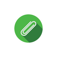 Wall Mural - paper clip logo icon design vector