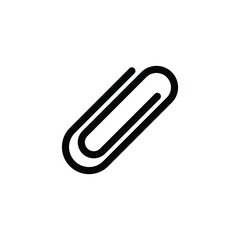 Wall Mural - paper clip logo icon design vector