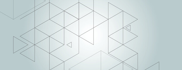 Aufkleber - Abstract hexagons design. Honeycomb pattern on white background. Vector connet polygonal shapes