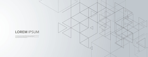 Aufkleber - Abstract hexagons design. Honeycomb pattern on white background. Vector connet polygonal shapes