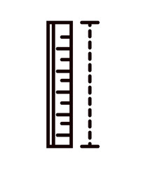 Sticker - ruler math icon