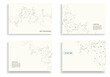 © Leonid - Modern vector templates for brochure cover in A4 size. Abstract geometric background with connected lines and dots. Technology design for your business