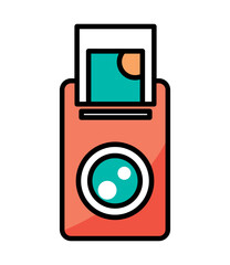 Canvas Print - photo camera icon