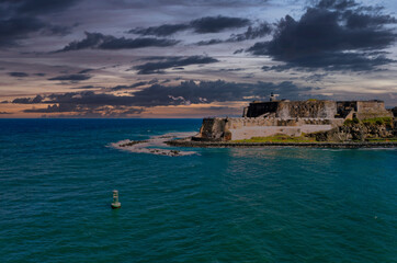 Wall Mural - El Morro at Sunset