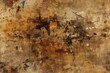 abstract painting with earthy tones of brown and black. Generative AI