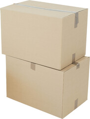 Poster - Close up of two packed cardboard box