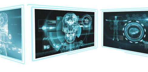 Composite image of different application interface