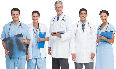 Wall Mural - Portrait of confident medical team