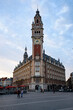 Chamber of commerce with belfry in Lille - France