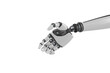 Cropped image of metallic robot hand