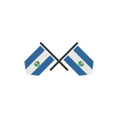 El Salvador flags icon set, El Salvador independence day icon set vector sign symbol