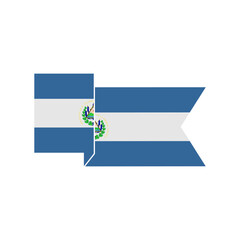 El Salvador flags icon set, El Salvador independence day icon set vector sign symbol