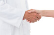 © vectorfusionart - Doctor shaking hands with patient