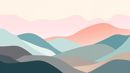 hills minimal wallpaper