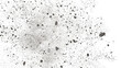 flying debris and dust, isolated on transparent background  