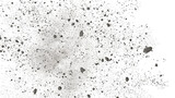Fototapeta  - flying debris and dust, isolated on transparent background  