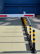 © Sergey - Entrance and exit from the underground parking. Barrier and fencing