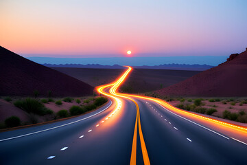 Canvas Print - Road transport of Saudi Arabia