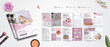 © AHDAFF - Beauty Cosmetics profile brochure, corporate business template, booklet catalog or modern report