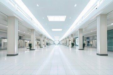 Canvas Print - Shopping Center Interior Space.AI technology generated image