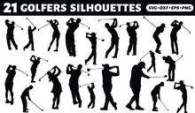Golfers Silhouettes Bundle
