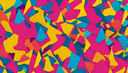 colourful abstract shapes as a background, 2000s vibes | Generative Ai