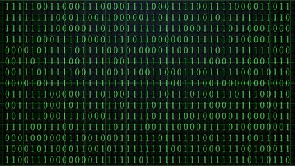  abstract green binary code background
