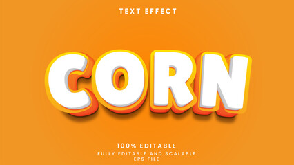 Sticker - Corn editable text effec