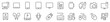 © Artco - Line icons about devices. Thin line icon set. Symbol collection in transparent background. Editable vector stroke. 512x512 Pixel Perfect.