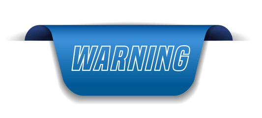 Wall Mural - Colorful vector flat design banner warning. This sign is well adapted for web design.