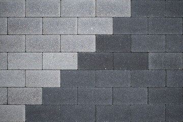 Wall Mural - The paving slabs are grey. Drawing variant.