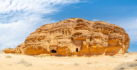 Wall Mural - Jabal al ahmar tombs carved in stone, Al Ula, Saudi Arabia