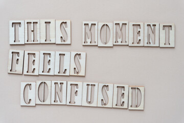 Sticker - this moment feels confused