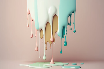 Dripping paint background image 