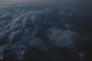 Hermosas nubes, fondo de nubes, nubes melancólicas   