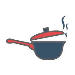 frying pan, icon, color, vector, illustration, desing, logo, teplate, flat,style