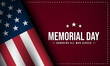 Memorial Day Background Design. Vector Illustration.