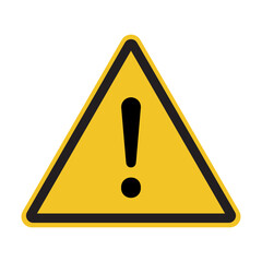 Caution sign. yellow danger warning vector. attention alert symbol. triangle clipart for toxic chemicals beware. vector icon for safety advisory. general caution signs indicate precaution prevention.