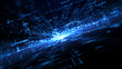 Internet High Speed Connection and Data Analysis Technology Digital Background Concept, Digital Cyberspace with Particles, and Digital Data Network Connections, Abstract Background 3d rendering