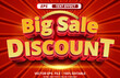 © sawrav97 - Red and yellow big sale discount editable text effect for advertisement