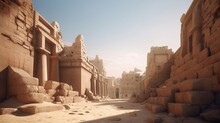  Egypt Karnak Temple Complex Photorealistic 