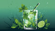 © bahadirbermekphoto - mojito vector art poster Generated AI
