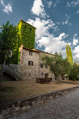 Wall Mural - View of Frontino's village in the Italian region of Marche.