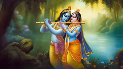 Lord Radha Krishna are known for their divine love and devotion towards each other. Their love is considered the ultimate form of love and devotion in Hindu mythology.