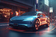 © surassawadee - Charging an electric car with a public charger in a parking lot