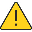 © lukpedclub - Attention sign icon, Traffic sign vector illustration