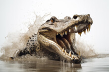 Crocodile In The Water