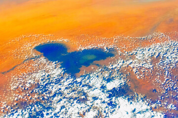 Wall Mural - the beauty of the african continent. physical geography in the area of nigeria and cameroon. digital